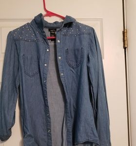 Denim button up